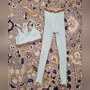 Carbon 38 Aqua Ribbed Set